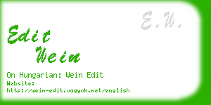 edit wein business card
